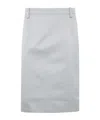 N°21 Satin Pencil Skirt In White