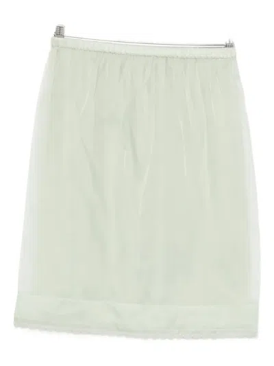 N°21 Scalloped Skirt In Green