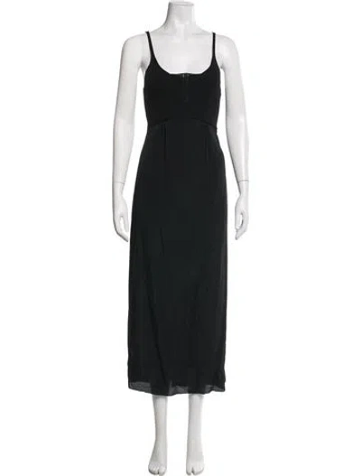 Pre-owned N°21 Scoop Neck Long Dress In Black