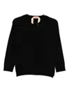 N°21 Sequin-embellished Cardigan In Black