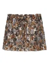 N°21 Strapless Sequin Top With Floral Pattern