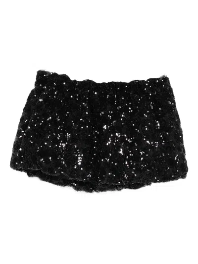 N°21 Sequin Skirt In Black
