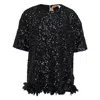 N°21 Sequins Top In Black