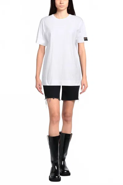 N°21 Short Sleeve Crewneck Tee In White