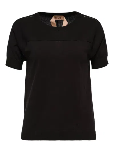 N°21 Short-sleeve T-shirt In Black