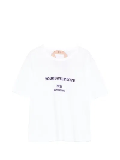 N°21 Short-sleeve T-shirt In White