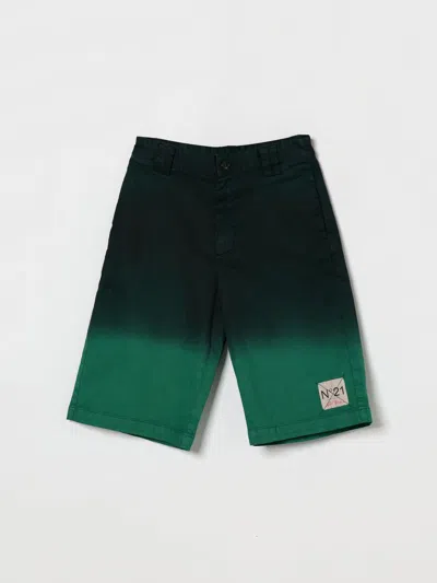 N°21 Shorts Kids N° 21 In Green