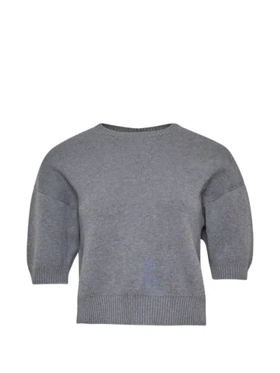 N°21 Short-sleeve Sweatshirt In Gray