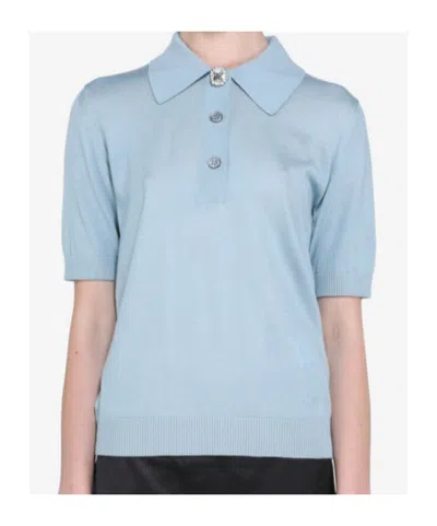N°21 Short-sleeved Polo Shirt In Blue