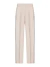 N°21 Silk Blend Satin Pyjama-style Trousers In Neutral