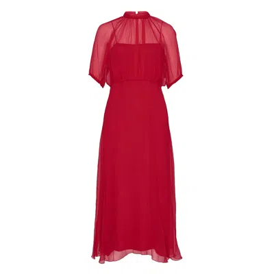N°21 Silk Dress In Red