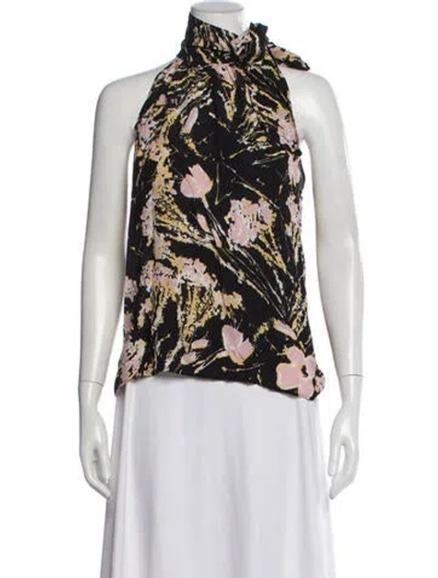 Pre-owned N°21 Silk Floral Print Top In Multi