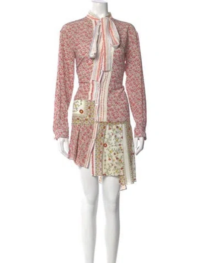 Pre-owned N°21 Silk Knee-length Dress In Pink