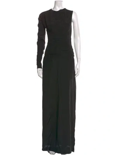 Pre-owned N°21 Silk Long Dress In Black