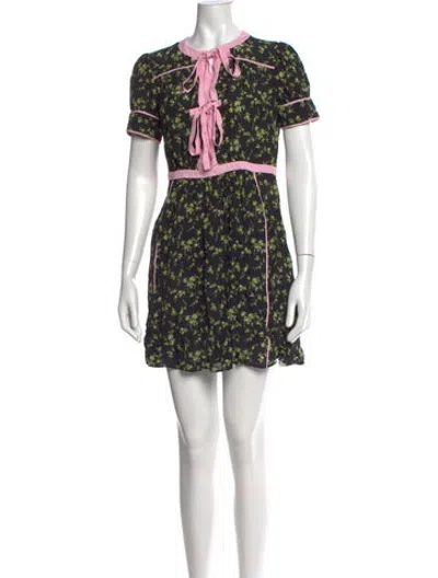 Pre-owned N°21 Silk Mini Dress W/ Tags In Multicolor