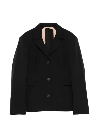 N°21 Single-breasted Blazer In Black