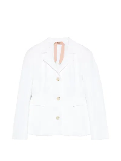 N°21 Single-breasted Blazer In White
