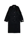 N°21 Single-breasted Coat In Black