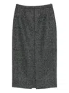 N°21 Checked Skirt In Gray