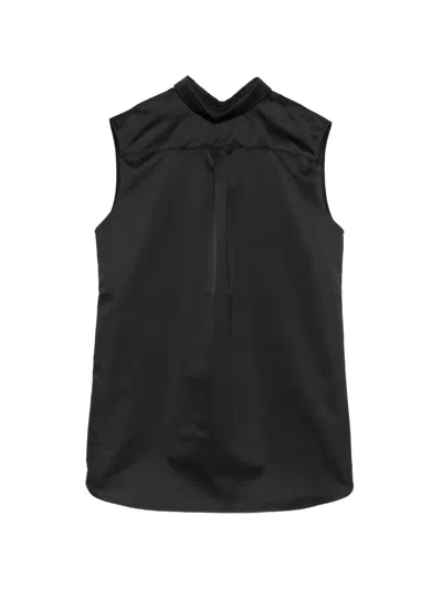 N°21 Sleeveless Blouse In Black