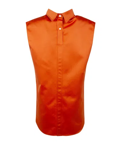 N°21 Sleeveless Dress In Orange