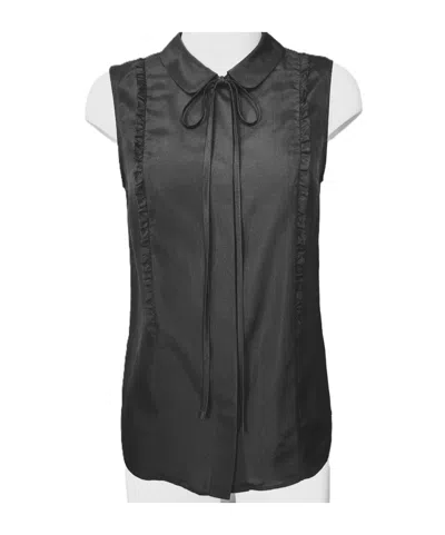 N°21 Sleeveless Shirt In Black