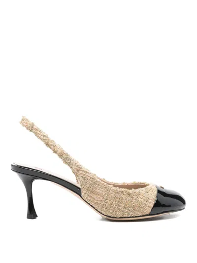 N°21 N21 Slingback Shoes In Neutral