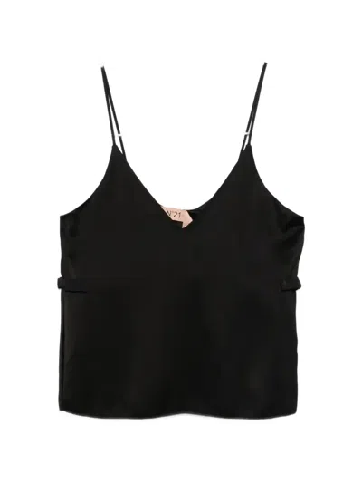 N°21 Spaghetti-strap Top In Black