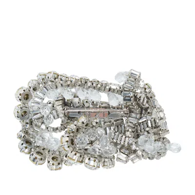 N°21 Spilla Bow Brooch In Silver