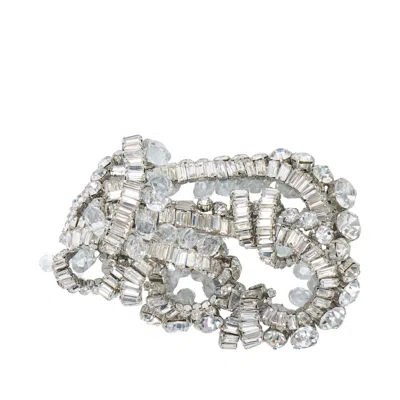 N°21 Spilla Bow Brooch In Silver