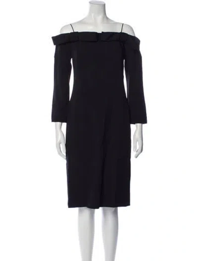 Pre-owned N°21 Square Neckline Knee-length Dress W/ Tags In Blue