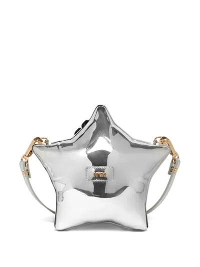 N°21 Kids' Star-shaped Shoulder Bag In Silver