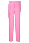 N°21 Straight-cut Pink Nylon Trousers In Pink