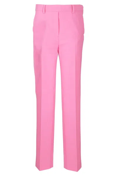 N°21 Straight-cut Pink Nylon Trousers