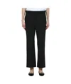 N°21 Straight Fit Striped Ankle Trousers In Black
