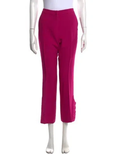 Pre-owned N°21 Straight Leg Pants In Pink