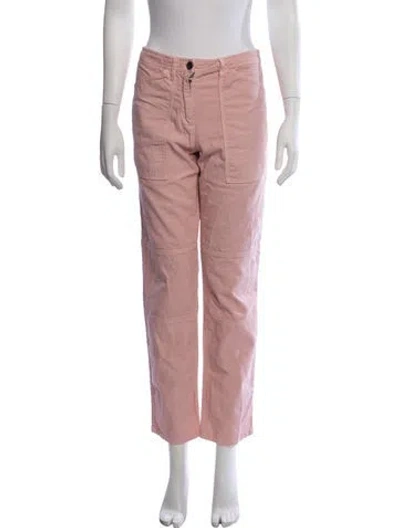 Pre-owned N°21 Straight Leg Pants In Pink