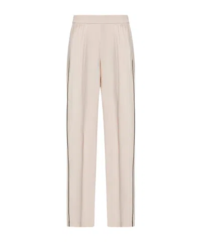 N°21 N21 PIPE-TRIM DETAILED PLEATED TROUSERS