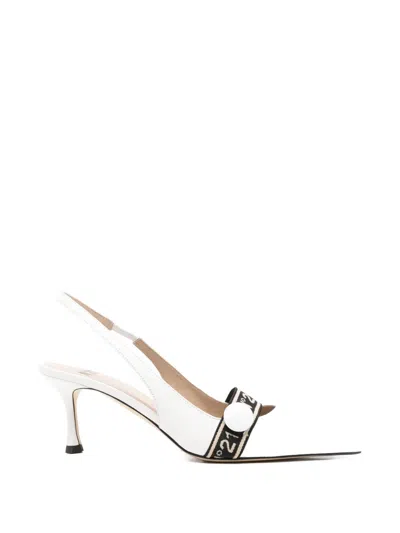 N°21 Strap Pumps In White
