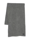 N°21 Striped Scarf In Gray