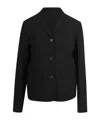 N°21 Striped Suit Jacket In Black