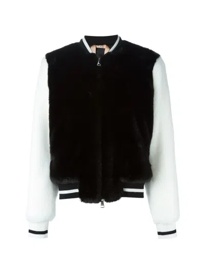 N°21 Striped-trims Bomber Jacket In Multi