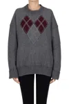 N°21 Structured Cloth Pullover In Gray