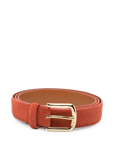 N°21 Suede-finish Buckle-fastening Belt In Multi
