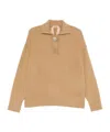 N°21 Brushed-effect Jumper In Brown