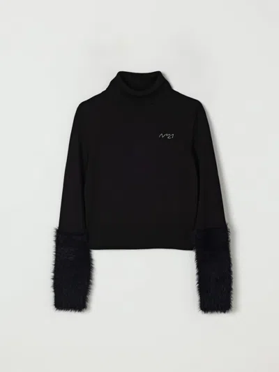 N°21 SWEATER N° 21 KIDS COLOR BLACK,H24144002