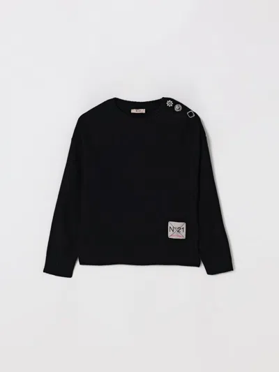 N°21 SWEATER N° 21 KIDS COLOR BLACK,H42913002