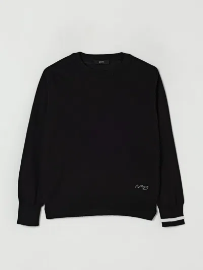 N°21 SWEATER N° 21 KIDS COLOR BLACK,H24151002