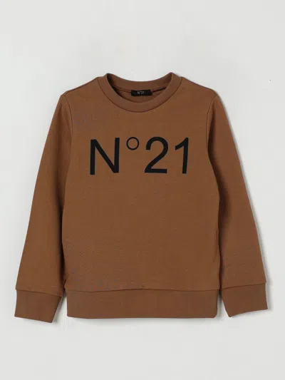 N°21 SWEATER N° 21 KIDS COLOR CAMEL,H24136042