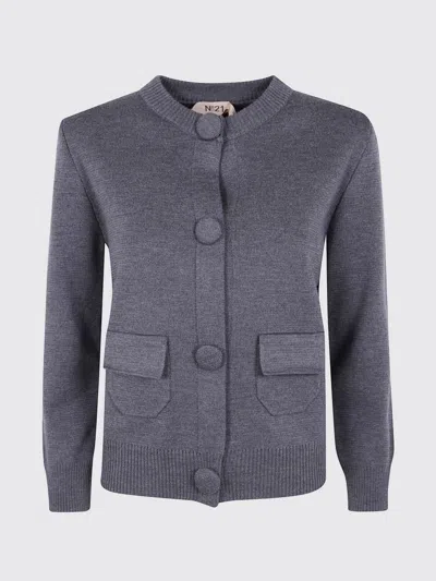 N°21 SWEATER N° 21 WOMAN COLOR GREY,H66492020